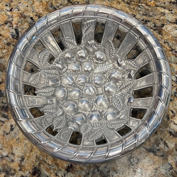 Wilton Armetale Other - Wilton Armatel Fruit Bowl -Mich Oregon Washington Calif  Cherries are the Best